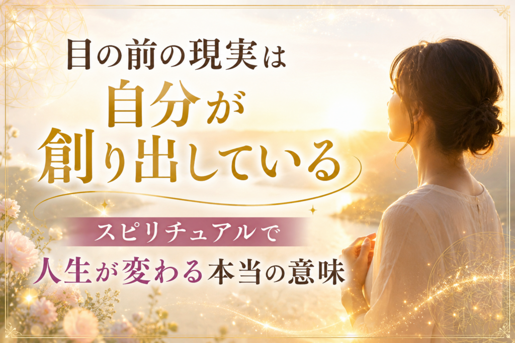 目の前の現実は自分が創り出しているのイメージ画像