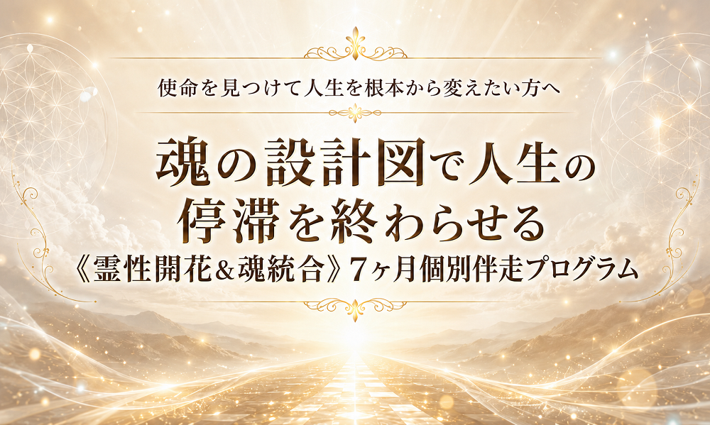 魂統合ナビゲーター・亀井理香 7ヶ月個別伴走プログラム